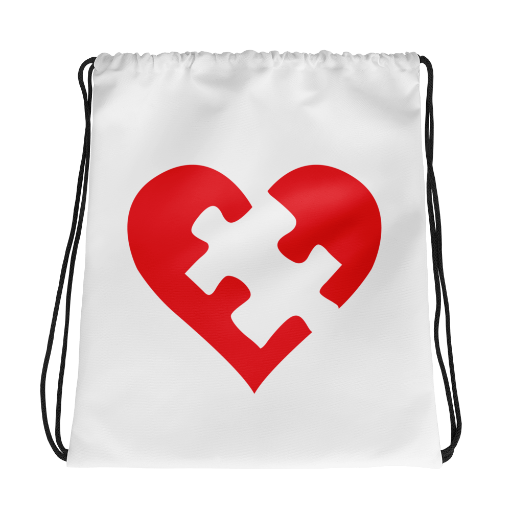 HEART Drawstring bag